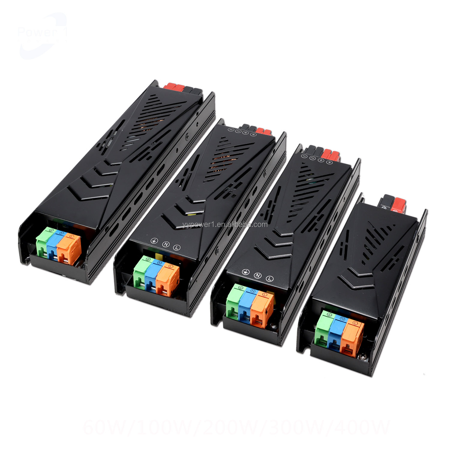 Медленный Запуск светодиодного переключателя Dip Dimming 12v 24V 60w 100W 200W 300W 400W Press Connect блок питания для светодиодного освещения AC-DC