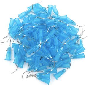 100 Piezas de Puntas de Dispensación de Flujo Precurvadas de Grado Dental de 18G, Puntas de Irrigación Oral Desechables de Punta Roma <span class=keywords><strong>para</strong></span> Blanqueamiento Dental, Material ABS - Product Image 6