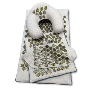 Alfombrilla de Acupuntura Ecológica de Fibra de <span class=keywords><strong>Coco</strong></span>, Lino Natural y Algodón, Juego de Almohadas, Alfombrilla de Yoga Portátil, Masaje de Espalda, Nueva Alfombrilla de Acupresión - Product Image 2