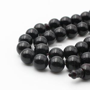 Cina fornitura islamico Tasbeeh 33 perline 8 mm semi Kuka <span class=keywords><strong>nero</strong></span> musulmana preghiera <span class=keywords><strong>rosario</strong></span> in legno - Product Image 5