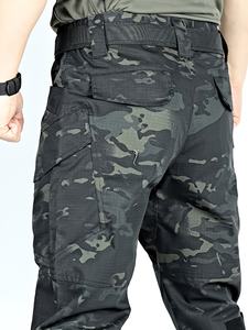 Pantalon de survêtement tactique pour homme, design multi-poches, tissu imperméable et respirant en coton et élasthanne, décontracté, course à pied, entraînement, randonnée - Product Image 6