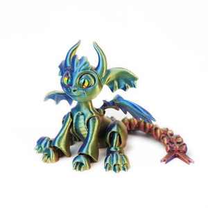 Figuras de Demonios Impresas en 3D de la Serie Criaturas Mágicas, Adornos de Escritorio de Plástico Personalizables con Articulaciones Móviles - Product Image 6