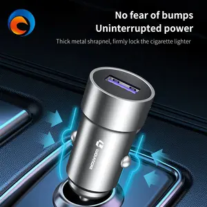 LUOLANGKE kaliteli ultra mini araba USB şarj aleti mobil hızlı şarj cihazı hızlı şarj için genel büyük ve küçük modeller