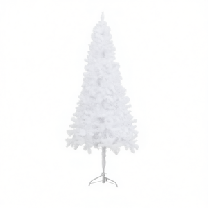 Árbol de Navidad Artificial de PVC Blanco de 1.5 m, Decorativo para Interiores, Árbol de Esquina, Ligero y Fácil de Instalar - Product Image 1