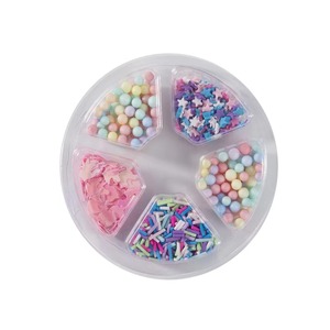 New Arrivals Rainbow Mega Stretch Putty Fluffy Colorful <b>Slime</b> With Charms for Kids Play - Product Image 2