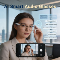 GM-81 Lunettes Intelligentes de Traduction en Gros avec Capteur Hall, Double Batterie 80mAh+80mAh, Traduction IA en Temps Réel
