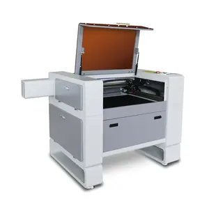 Desain cantik 640 co2 laser plotter pemotong 80w 100w 690 460 co2 desktop cnc fokus otomatis pengukir laser printer kayu akrilik