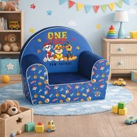 Fauteuil Tataway pour garçons Paw Patrol, portable, confortable, rembourré en mousse, design contemporain