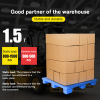 Palette Euro jetable durable à entrée 4 directions, emboîtable pour stockage en entrepôt, palette d'exportation en plastique simple face à bas prix