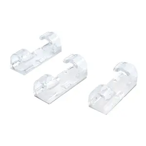 Elehk Wall Clip Adesivo Cabo Plástico Sistema Auto Clear Clips 1000 Pack Fabricantes Wire clip para fixar cabo na parede