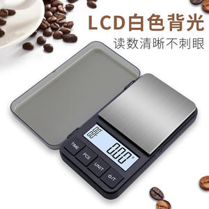 เครื่องชั่งกาแฟดิจิตอลขนาดเล็ก 2 กก. ความแม่นยำ 0.01 กรัม เครื่องชั่งพกพาสำหรับเครื่องประดับ ทองคำ วัสดุยา ใช้งานได้หลากหลาย เหมาะสำหรับการเดินทาง - Product Image 5