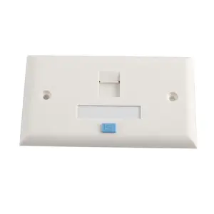 New Arrival USA Type Wall Outlet Keystone Jack Single Socket One Two Port Wall Network Face plate rj45 Faceplate