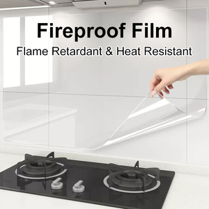 <span class=keywords><strong>Film</strong></span> protecteur de cuisine imperméable et ignifuge, <span class=keywords><strong>film</strong></span> transparent en PET pour meubles, tables, armoires, comptoirs - Product Image 4