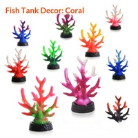 Corail artificiel pour aquarium, en PE+PVC, pour aménagement paysager d'aquarium, plante aquatique, décoration de corail simulé, pour table de sable d'hôtel