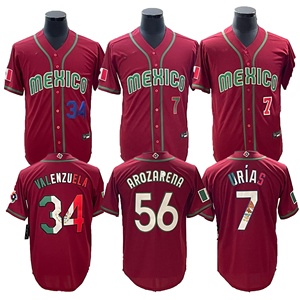 Camiseta de la Selección Nacional de México para la Copa Mundial 2026 # 34 VALENZUELA # Camiseta de Béisbol de México para la Copa <span class=keywords><strong>Julio</strong></span> Urias <span class=keywords><strong>7</strong></span>, Arozarena 56 - Product Image 3