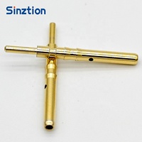 Terminal Pin Kontak Berlapis Emas Padat Pabrik Sinztion untuk Konektor Kabel Pin Penerbangan Model SAM-30022-L