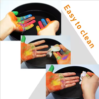 Vente en gros de peinture à base d'eau non toxique de 1 gallon 3,8 L, peinture à la tempera lavable de différentes couleurs pour enfants, dessin sur toile