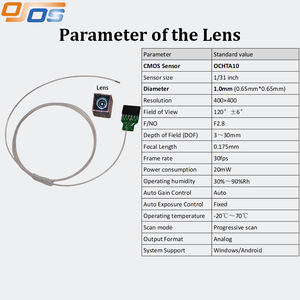Câmera Endoscópica de 1mm OCHTA10 400*400p, Câmera USB Super <span class=keywords><strong>Mini</strong></span>, Câmera Médica Pequena para Inspeção Veterinária - Product Image 5
