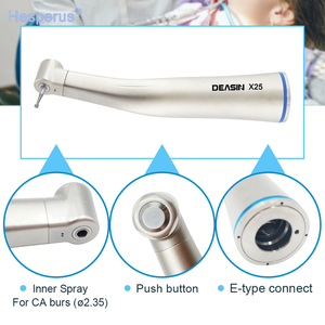 Kit de Piezas de Mano Dentales de Baja Velocidad: Turbina de Aire, Pieza de Mano Recta, Pieza de Mano Contra Ángulo, Motor de Aire con Spray de Agua Interno X205/X65/X25 - Product Image 4