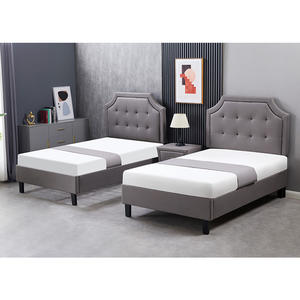 High Quality Simple Design Upholstered Single <b>Bed</b> Full <b>Size</b> Wood Frame Bedroom Furniture for Hotels on Sale - Product Image 5