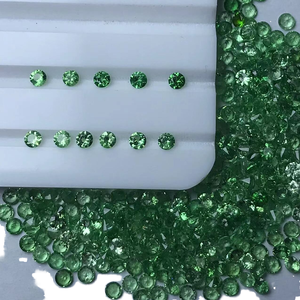 AA Quality Natural Tsavorite Gems Trade 1.5mm~2.1mm Round Brilliant Cut Green <b>Garnet</b> Tsavorite - Product Image 1