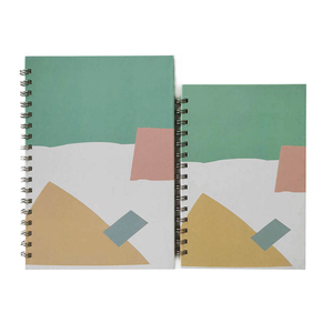 Quaderno alla Moda con Motivo Astratto, Rilegato con Filo, Carta Offset Crema 100g, a Righe per Scrittura e Diario - Product Image 3