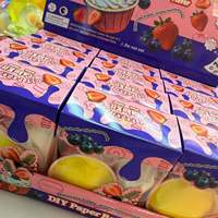 Kit de jouets en papier DIY pour cupcakes, saveur chocolat, non comestible, ensemble de jeu d'imitation souple, cadeau pour enfants, vente en gros