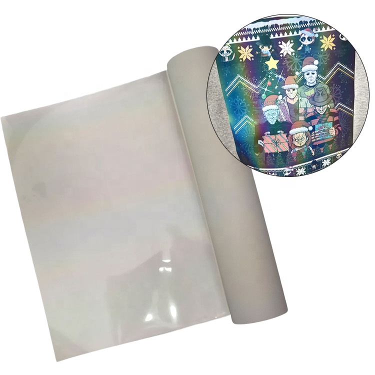 Цветные Светоотражающие виниловые листы для теплопередачи, оптовая продажа рулонов, заготовки ПЭТ, переводная пленка для цифрового принтера