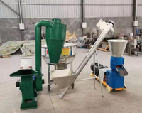Nouvelle ligne de production automatique de granulés d'aliments pour volailles, norme CE, haute productivité 1-10 TPH, moteur en cuivre pur, capacité personnalisée pour