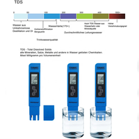 Prix usine eau TDS EC température 3-en-1 mètre Senor TDS mètre haute précision pour testeur de dureté de l'eau