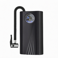 Pompe à air portable pour voiture avec manomètre, compresseur d'air, batterie au lithium intégrée, adaptée aux pneus de voiture et aux ballons de football