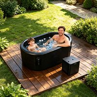 Baignoire froide gonflable portable en gros pour bain de glace extérieur, hôtel et salle de bain