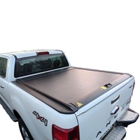 Accessoires de voiture Couvercle de camion Couvercle de caisse Couvercle de tonneau en alliage d'aluminium pour Ford Ranger Noir 1 Set Hard Type