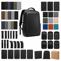 Grand sac à dos solaire noir extensible avec sangles à double boucle et poches latérales pour le transport en avion