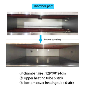 Appareil de cuisine, pain et pizza, machine de boulangerie, gaz commercial, four de pont mexicain avec 9 plateaux - Product Image 4