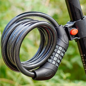 Candado de Combinación para Bicicleta de Montaña, Candado de Alambre de Cinco Dígitos de 120 cm, Candado Antirrobo Duradero con Marco de Bloqueo - Product Image 2