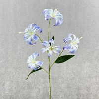 Bunga Lily Artifisial YL 5 Tangkai Dekorasi Pernikahan Latar Belakang Centerpiece Sentuhan Asli Sutra Lateks Imitasi Bunga Lily Artifisial