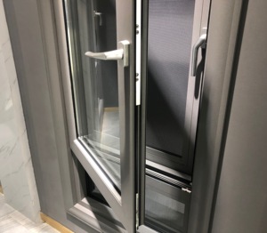 Ventana de inclinación y giro de aluminio con rotura de puente térmico de estilo europeo, <span class=keywords><strong>ventanas</strong></span> modernas, <span class=keywords><strong>ventanas</strong></span> y puertas insonorizadas hechas <span class=keywords><strong>en</strong></span> China - Product Image 2
