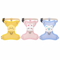 Ensemble Harnais pour Chien et Chat en Peluche, Léger, Respirant, Écologique, Anti-Évasion, Gilet de Promenade pour Chatons et Petits Chiens 120cm