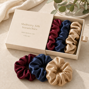 Vente en gros OEM de chouchous et bandeaux de luxe unis, design mode, pour enfants et femmes, pour les fêtes - Product Image 1
