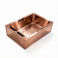 Bain froid carré moderne personnalisé en acier inoxydable 304 pour traitement par le froid, idéal pour l'intérieur et l'extérieur, salle de bain et hôtel