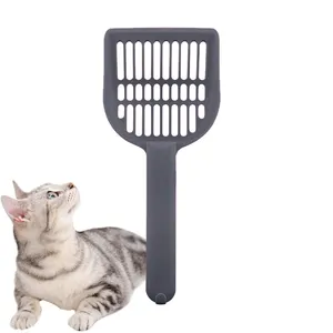 La mejor cuchara para arena para gatos administrada por fábrica con mango de gancho, cuchara para mascotas Kitty de plástico moldeado por inyección - Product Image 1