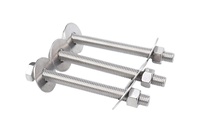 Customized High Precision Metric Oval Head Stainless Steel Threaded Rod Full Thread Bar Thread Stud Bolts