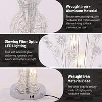 Lampu Lantai Vas Bunga Nordik Besi Tempa Aluminium LED Lampu Berdiri Ra80 Ruang Tamu Rumah OEM ODM