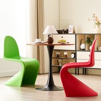 Chaise de salle à manger créative tendance style Alien-Pantone, en acrylique, moderne, minimaliste, non pliable, mobilier de maison