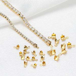 A2420 Thời Trang 18K Mạ Vàng Thép Không Gỉ Quyến Rũ Cuối Vị Trí Clasp Đóng Cửa Cho Vòng Cổ Vòng Đeo Tay Làm DIY - Product Image 1