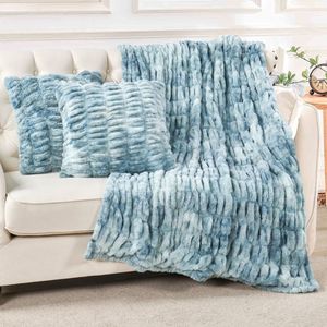 Vente flash - Jeté en fausse fourrure Mon Château - Arbre de Noël - Hiver - Canapé - Lit - Sofa - Couvertures pour la maison - Product Image 1