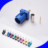 Conector FAKRA B C D EFGIMZ SMB Automotriz de 50 ohmios con Cables RG174 y RG316, Función de Inserción Anti-inversa