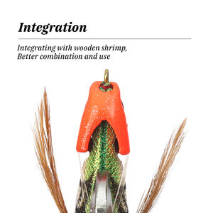 Tolure 10/15/20g Pesca Calamar Jig Plomo EGI <span class=keywords><strong>Punta</strong></span> de plomo Camarón de madera de agua profunda con cabeza de plomo Cabeza de hundimiento Señuelo Accesorios - Product Image 5