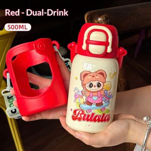 BPA FREE 500Ml School Student Child Kid Children 316 Stainless Steel Insulated Vacuum Thermos Water Bottle With Strap Rope - Product Image 6